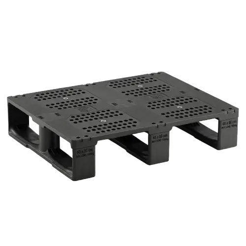 Palet de plástico HDPE 60×80 lavable — Flexpal
