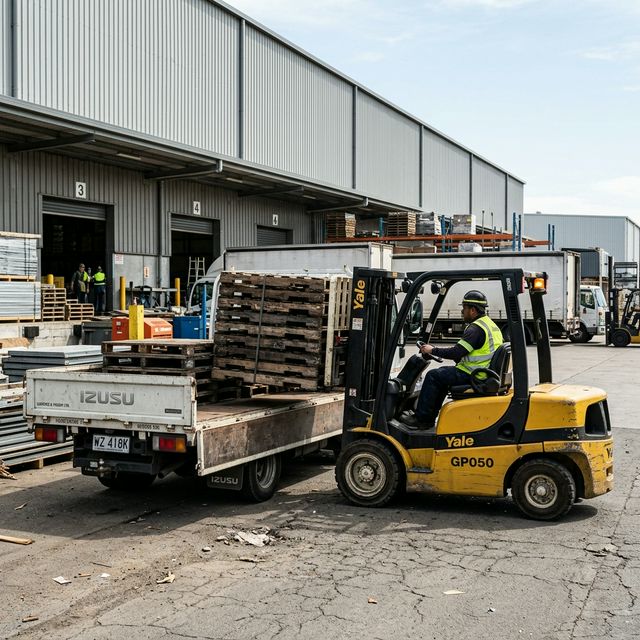 Servicio de recogida de palets usados en empresa — Flexpal